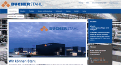 Desktop Screenshot of bucher-stahl.de