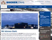 Tablet Screenshot of bucher-stahl.de